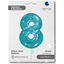Jumbo Tiffany Glitter Number 8 Foil Balloon 102 cm Grabo