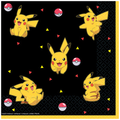Set of 16 Pokemon Napkins 33x33cm 9917107