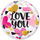 Deco Bubble I Love You Inimioare si Sageti 22inch  - 55cm 78457 Qualatex