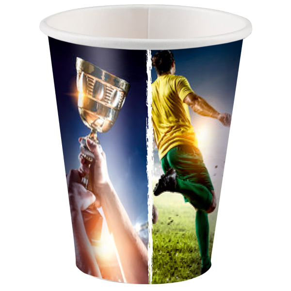 Set 8 Kick It Football Glasses 250ml 9918405-66