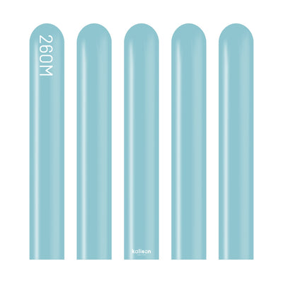SET 50 Baloane Latex Modelaj Retro Blue Glass Nozzle Up 260M 8004