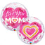 Deco Bubble I Love You Mom Pink Heart 22 inch - 55cm 82542 Qualatex