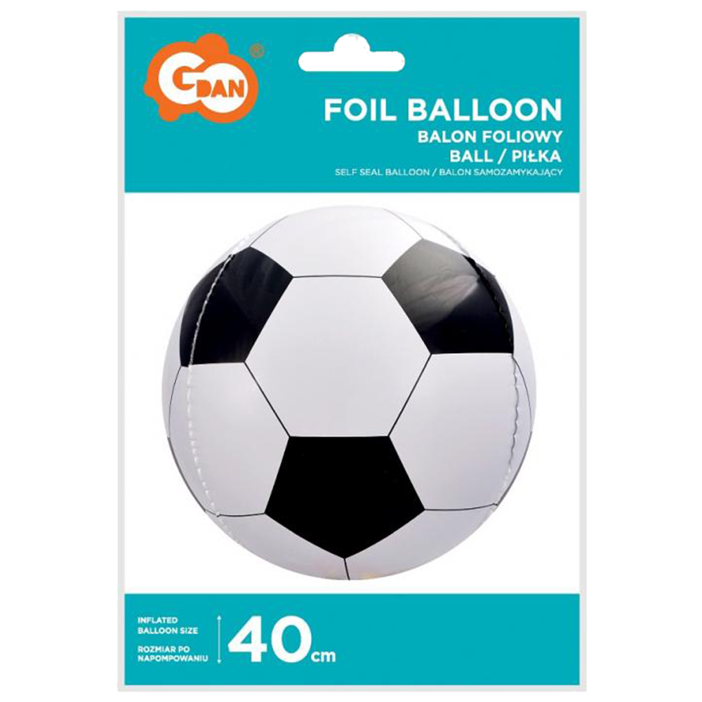 Foil Balloon Sphere Football 40cm