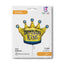 Balon Folie Figurina Coroana Birthday King 76cm