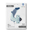 Balon Folie Puppyloons Cifra 4 Rechin 89cm
