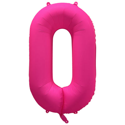 Balon Folie Cifra 0 Roz Neon 86cm R-10022-PKG