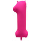 Balon Folie Cifra 1 Roz Neon 86cm R-10023-PKG