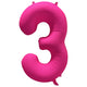 Balon Folie Cifra 3 Roz Neon 86cm R-10025-PKG