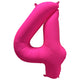Balon Folie Cifra 4 Roz Neon 86cm R-10026-PKG