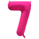 Balon Folie Cifra 7 Roz Neon 86cm R-10029-PKG