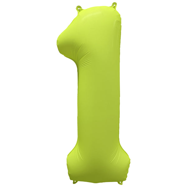 Balon Folie Cifra 1 Galben Neon 86cm R-10036-PKG