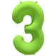 Balon Folie Cifra 3 Verde Neon 86cm R-10051-PKG