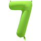 Balon Folie Cifra 7 Verde Neon 86cm R-10055-PKG