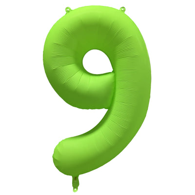 Balon Folie Cifra 9 Verde Neon 86cm R-10057-PKG
