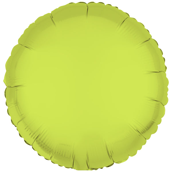 Balon Folie Rotund Galben Neon 43cm R-10045-PKG