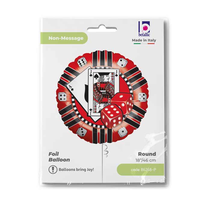 Balon Folie Tematica Cazino 46 cm Grabo