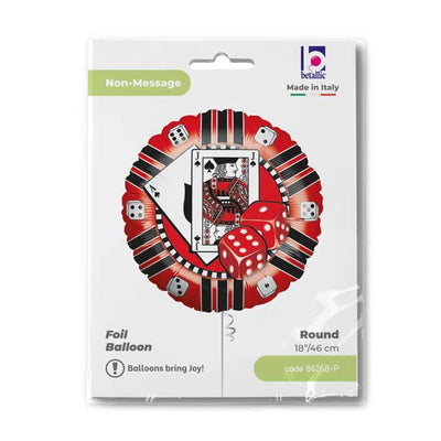 Balon Folie Tematica Cazino 46 cm Grabo