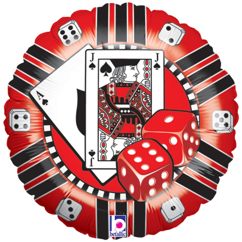 Balon Folie Tematica Cazino 46 cm Grabo