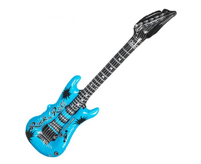 Inflatable Rock and Roll Guitar Blue 106cm