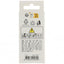 Number 0 Birthday Cake Candle Silver 5cm