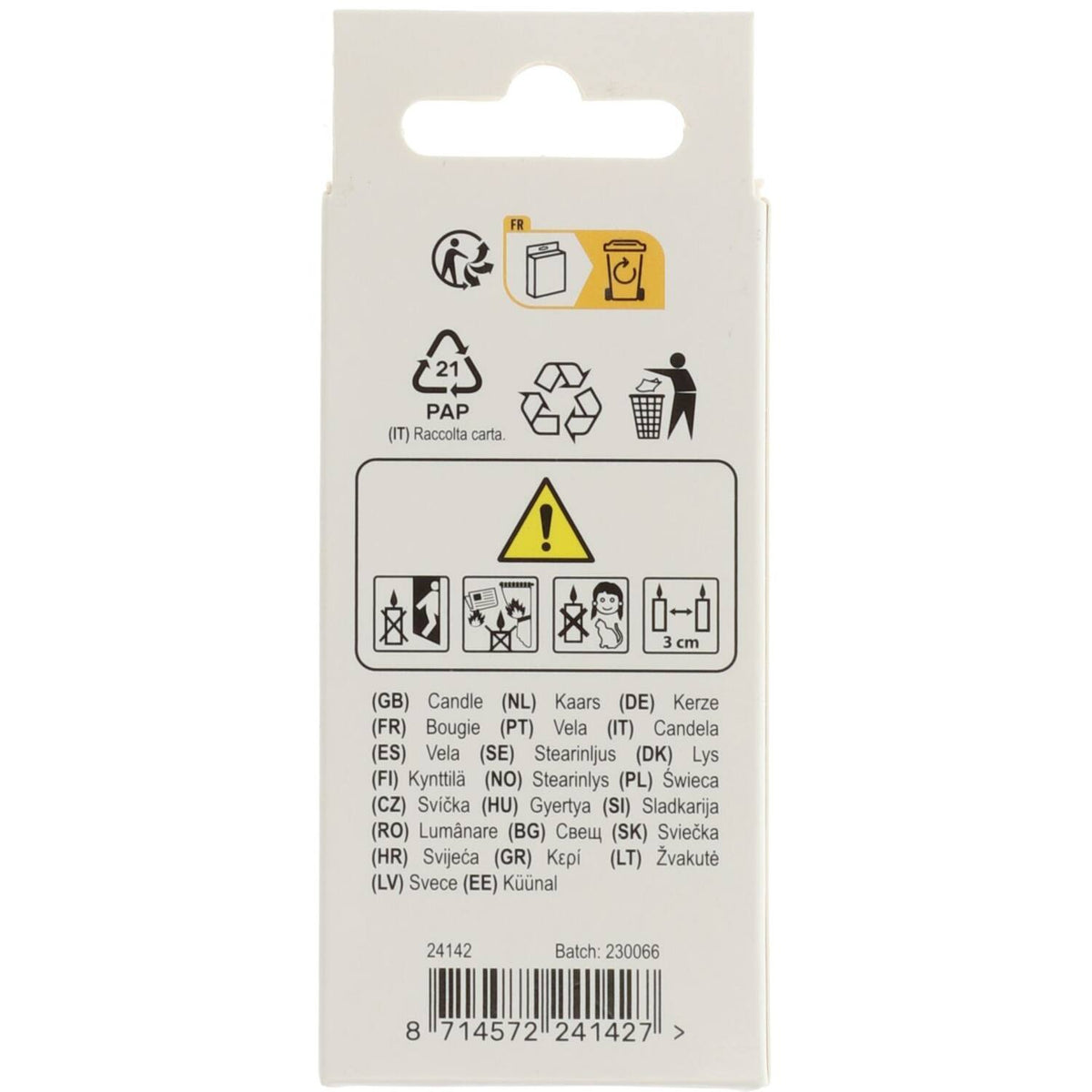 Lumanare Tort Cifra 2 Auriu 5cm
