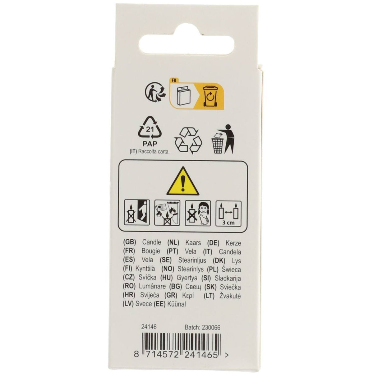Lumanare Tort Cifra 6 Auriu 5cm
