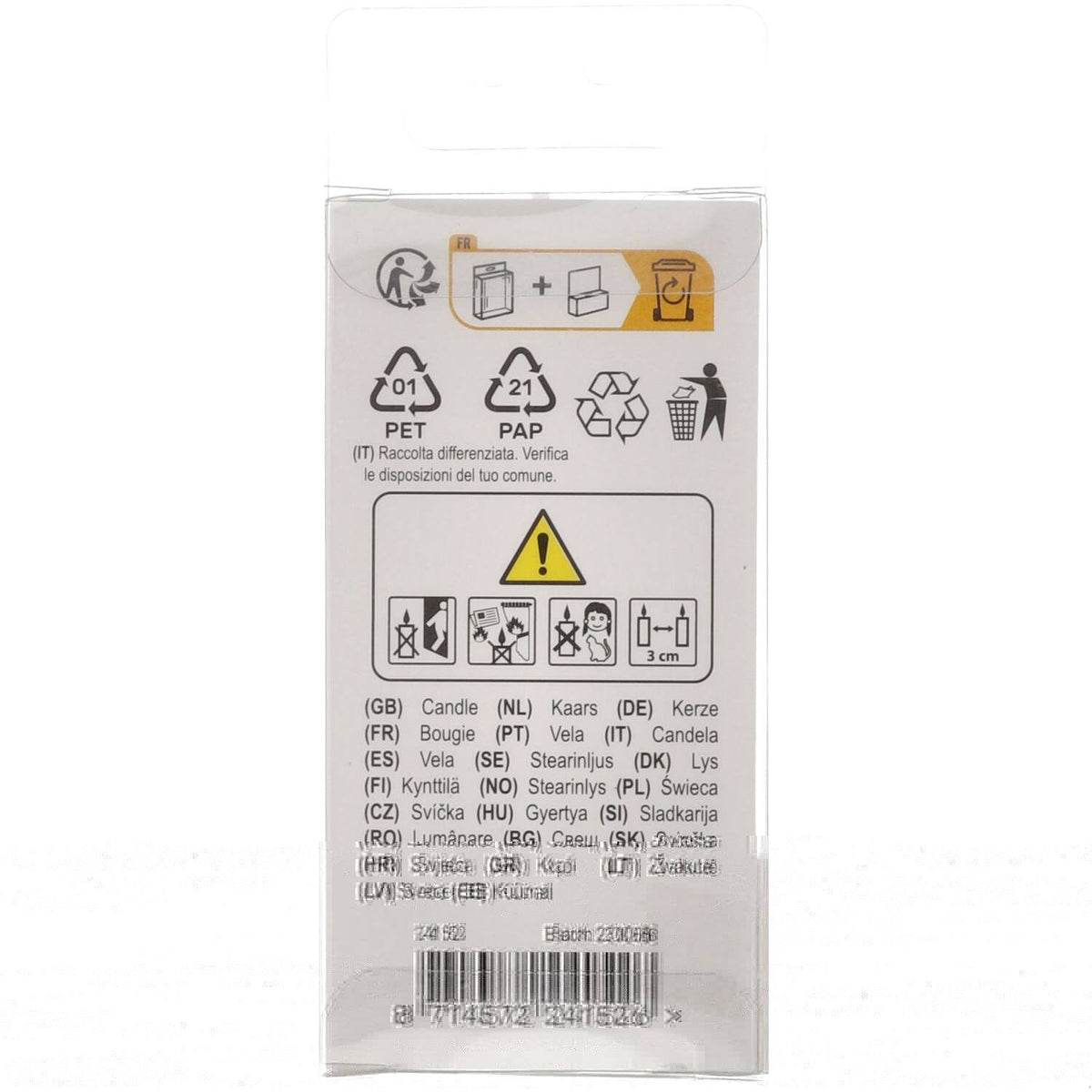 Lumanare Tort Cifra 2 Contur Auriu 9cm