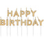 Set Lumanari Tort Happy Birthday Auriu 2cm