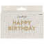 Gold Happy Birthday Cake Candle Set 2cm