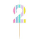 Lumanare Tort Cifra 2 Pastel Vibes