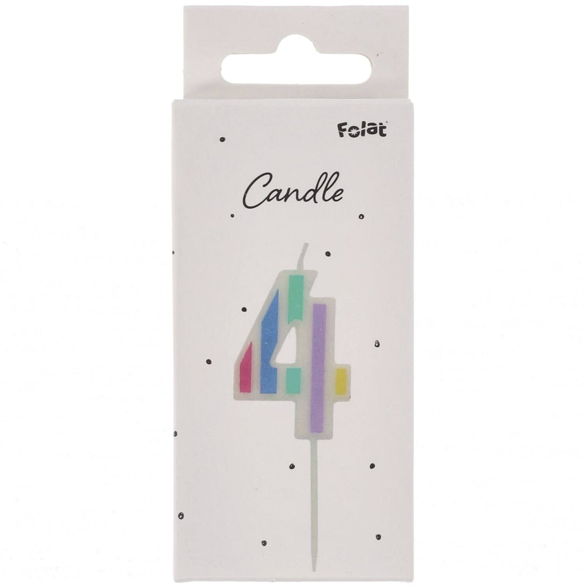 Number 4 Cake Candle Pastel Vibes