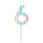 Lumanare Tort Cifra 6 Pastel Vibes