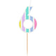 Lumanare Tort Cifra 6 Pastel Vibes