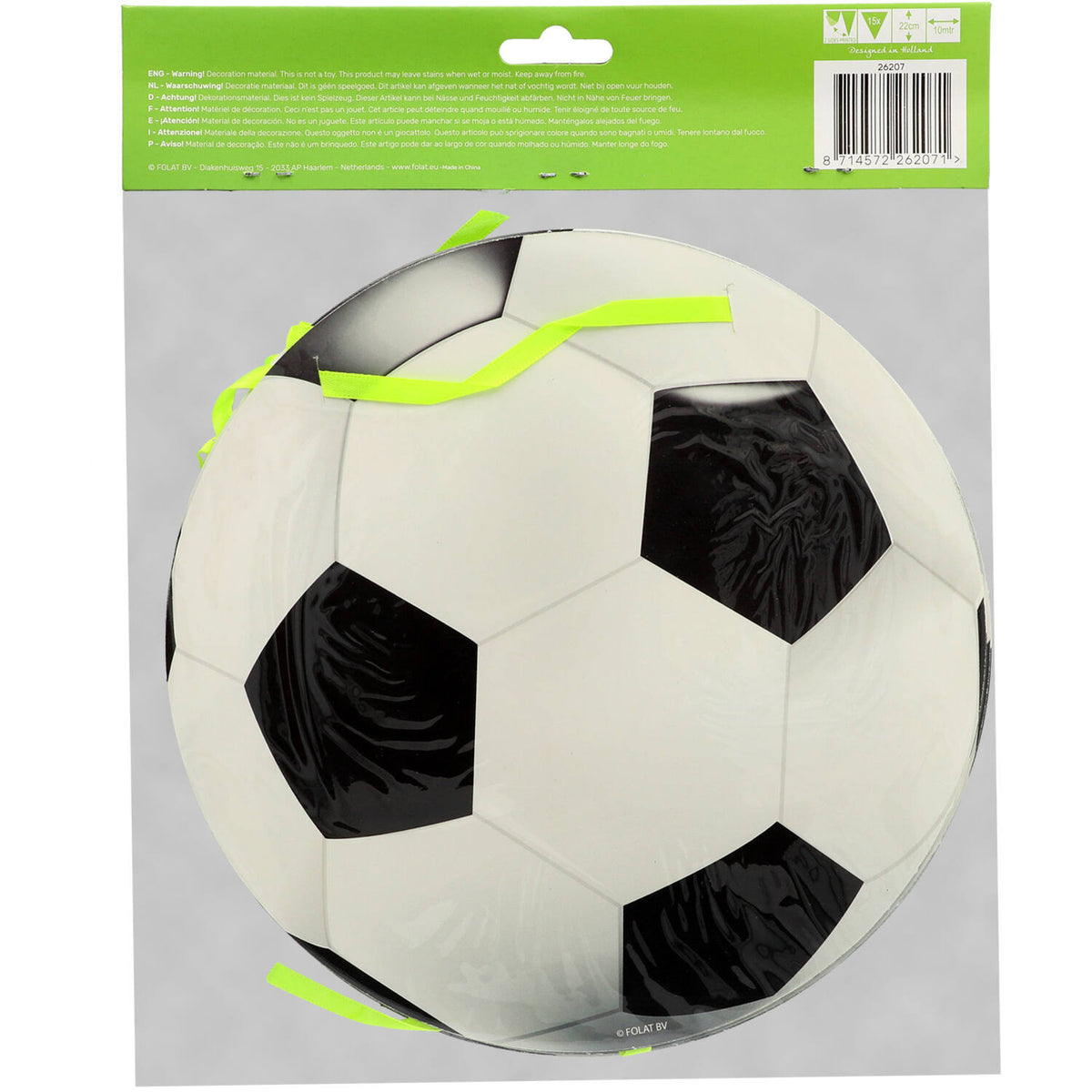 Soccer Ball Party Banner 100cm