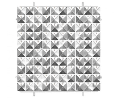 Panou Paiete 3D Argintii 30x30cm