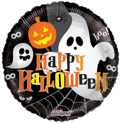 Balon Folie Rotund Happy Halloween 45cm Conver