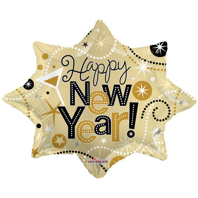Balon Folie Explosion Happy New Year 70cm