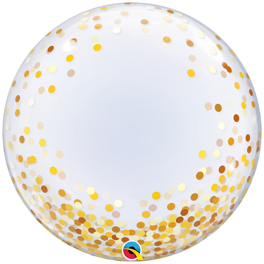 Deco Bubble Confetti Auriu 24inch - 60cm 89727 Qualatex