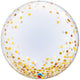 Deco Bubble Confetti Auriu 24inch - 60cm 89727 Qualatex