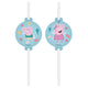 Set 4 Paie de Bautura cu medalion Peppa Pig One