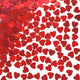 Confetti Metalic Rosu 1.5cm Inima 100g