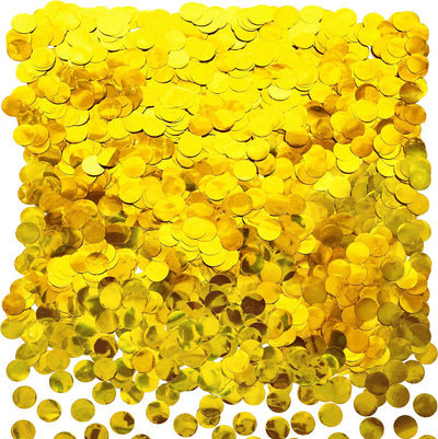 Confetti Metalic Auriu 1cm Rotund 100g