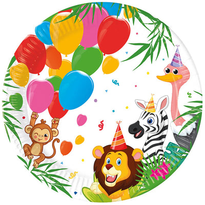Set 8 Farfurii Petrecere 23cm Jungla