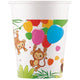 Jungle Party Cups, 200ml, Set of 8