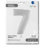 Jumbo Foil Balloon NUMBER 7 Shiny White 102 cm Grabo