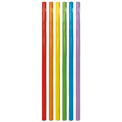 Set 6 Paie Reutilizabile Multicolore 20cm