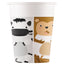 Set 8 Pahare Petrecere Carton 200ml Animalute Zoo
