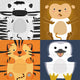 Set 20 Servetele Hartie 30x30cm Animalute Zoo