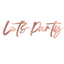 Banner Hartie Let's Party Rose Gold 160cm