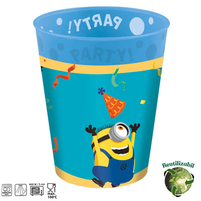 Set 4 Pahare Petrecere Reutilizabile 250ml Minioni Rise of Gru